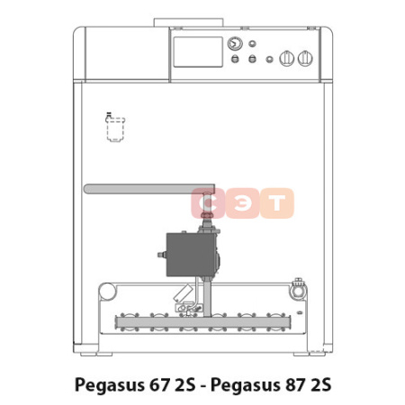 Котел напольный (открытая камера сгорания, одноконтурный) Ferroli PEGASUS  77 2S